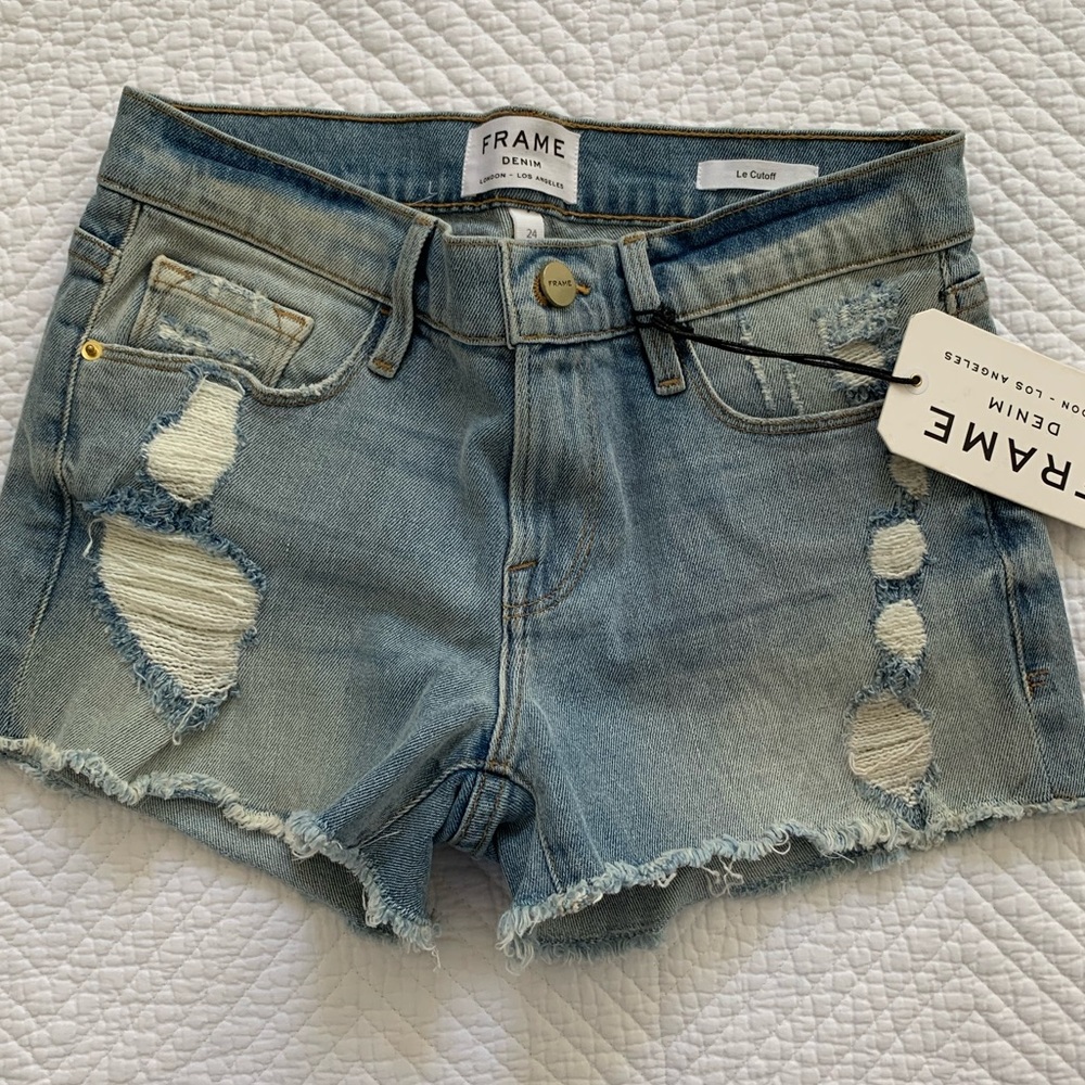 FRAME denim shorts size 24 NWT